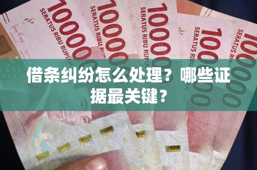 武汉借条纠纷怎么处理？哪些证据最关键？