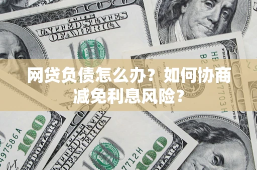 武汉网贷负债怎么办？如何协商减免利息风险？