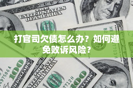武汉打官司欠债怎么办？如何避免败诉风险？