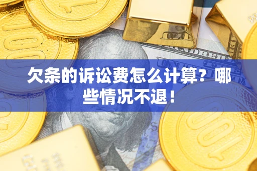 武汉欠条的诉讼费怎么计算？哪些情况不退！