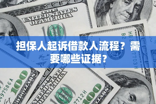武汉担保人起诉借款人流程？需要哪些证据？