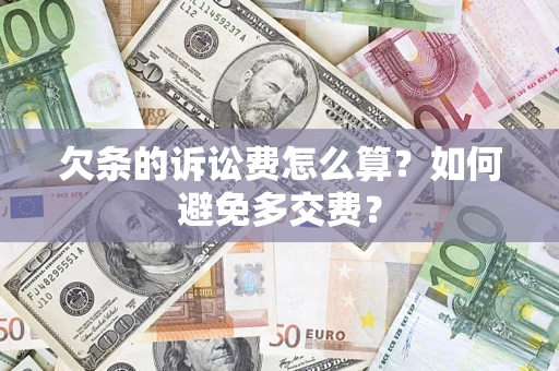 武汉欠条的诉讼费怎么算？如何避免多交费？