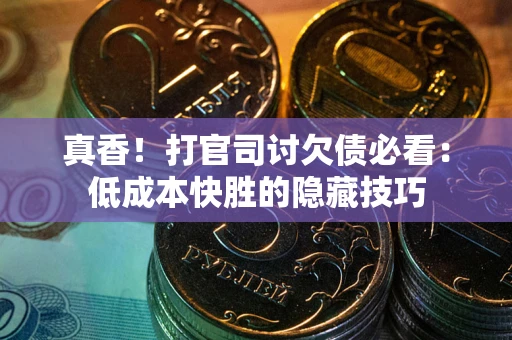 武汉真香！打官司讨欠债必看：低成本快胜的隐藏技巧