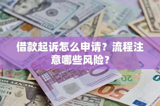 武汉借款起诉怎么申请？流程注意哪些风险？