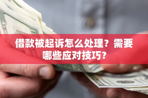 武汉借款被起诉怎么处理？需要哪些应对技巧？